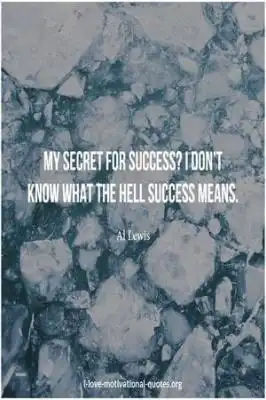 quotes about the secret of success