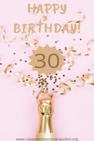 happy 30th birthday quotes and wishes