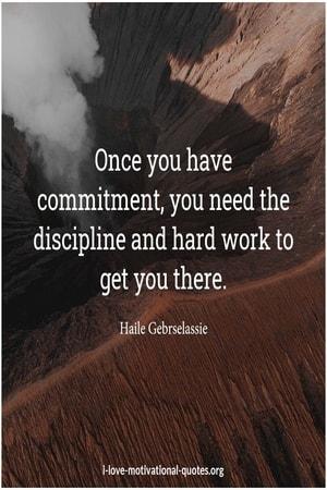 quotes about discipline and hard work