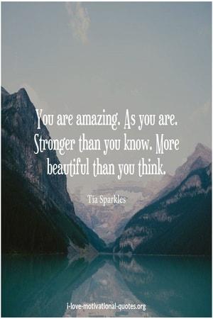 beautiful quote by Tia Sparkles