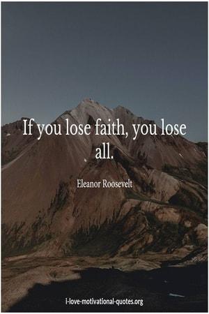 losing faith sayings