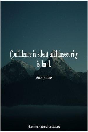 quotes about confidence and insecurity
