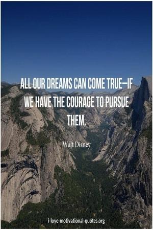 Walt Disney sayings on courage