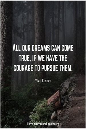 Walt Disney on courage