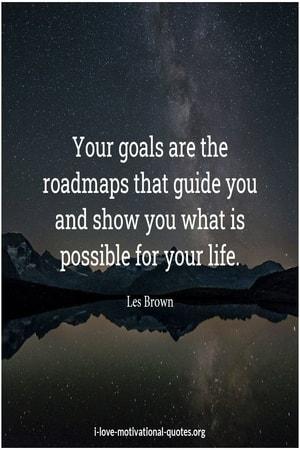 Les Brown sayings on goals