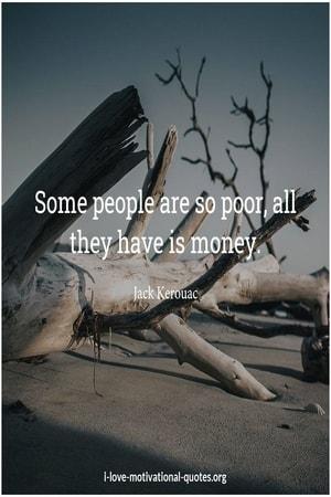 Jack Kerouac quote about money