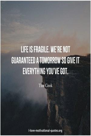 Tim Cook's motivational quote