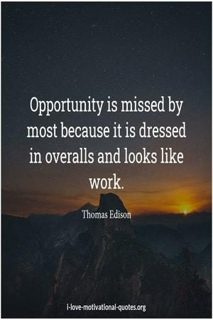Thomas Edison quotes on opportunity