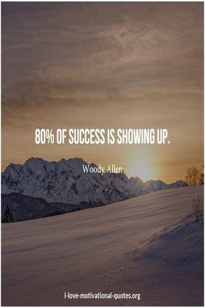 woody allen quotes about success