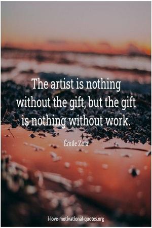 Emile Zola quotes about work