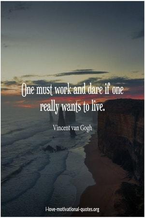 Vincetn van  Gogh about work