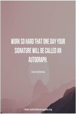 sayings about working hard