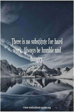 Dwayne Johnson on hard work
