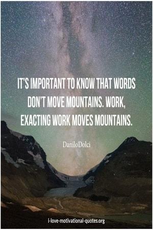 work moves mountains quotes