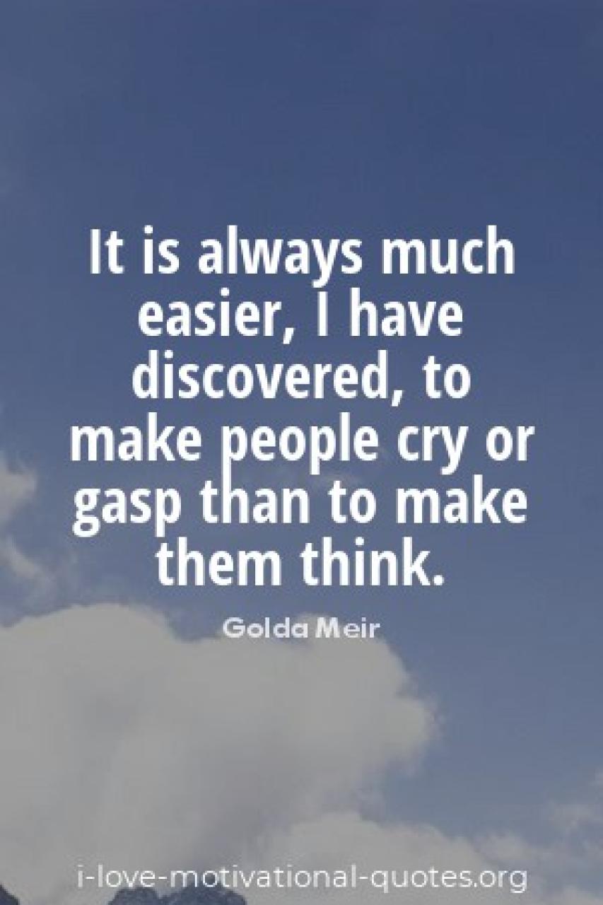 Golda Meir quotes