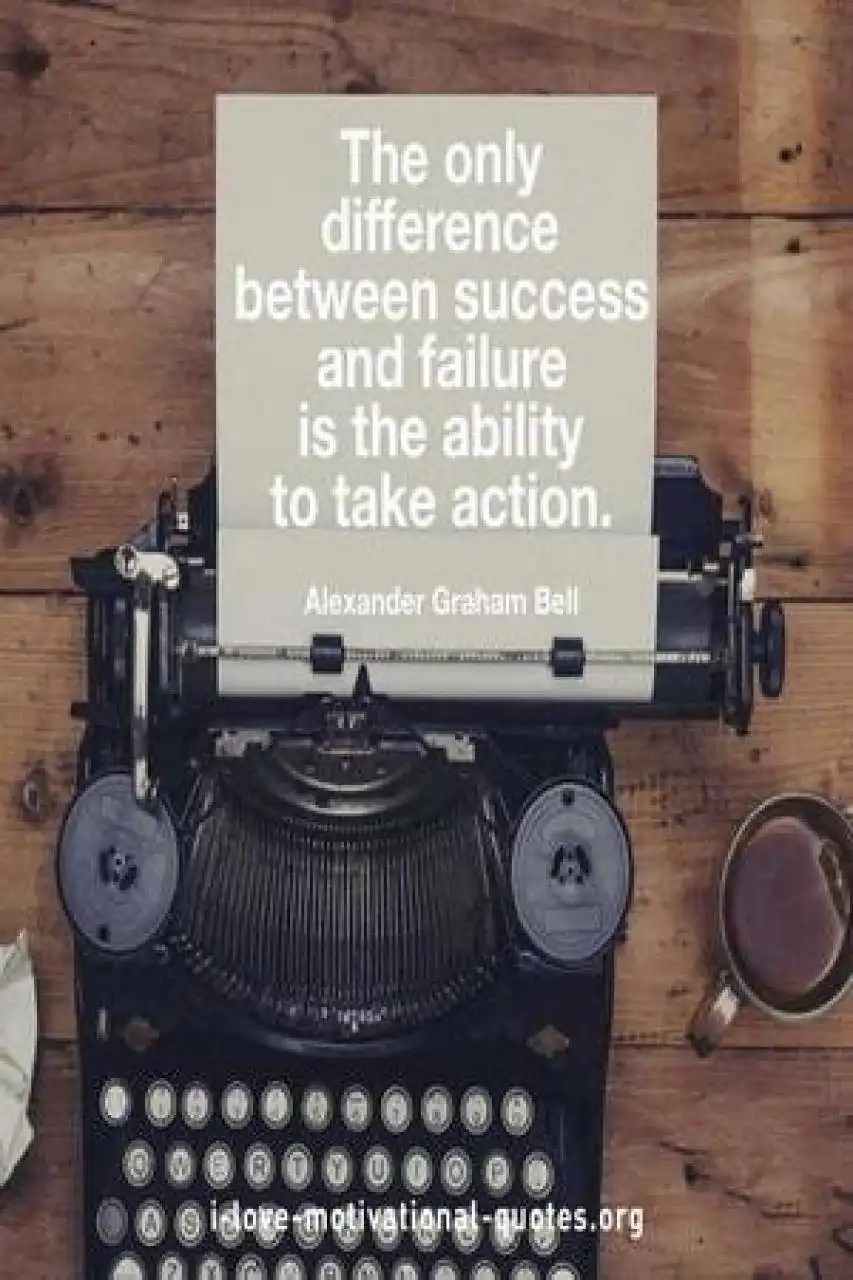 difference between success and failure quote