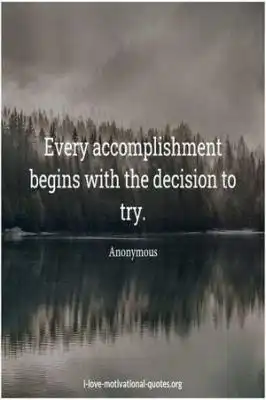 quotes about decision and accomplishment