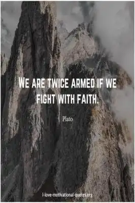 Plato's saying on faith