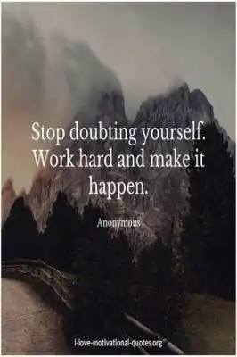 stop doubting yourself sayings