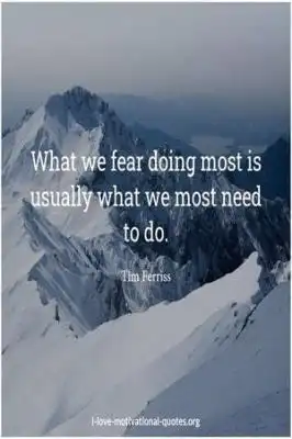 Tim Ferriss quote about fear