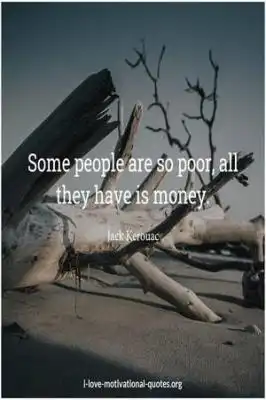 Jack Kerouac quote about money