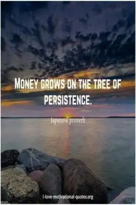 Japanese proverb about money