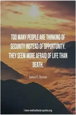 quotes about opportunity and security