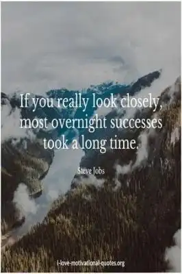 Steve Jobs quote on overnight success