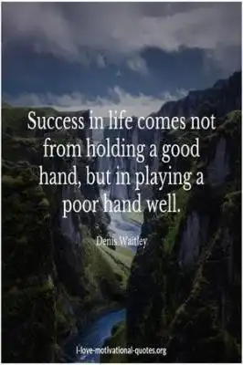 Dennis Waitley quote on success