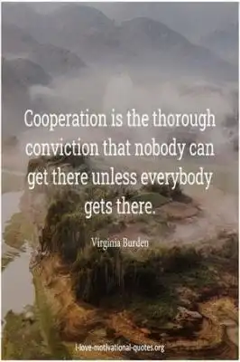Virginia Burden quotes about cooperation