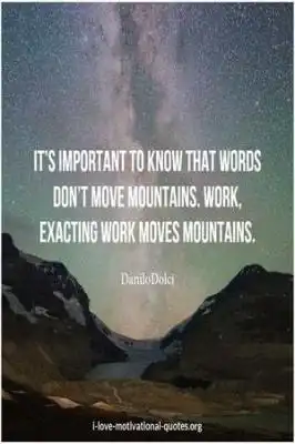 work moves mountains quotes